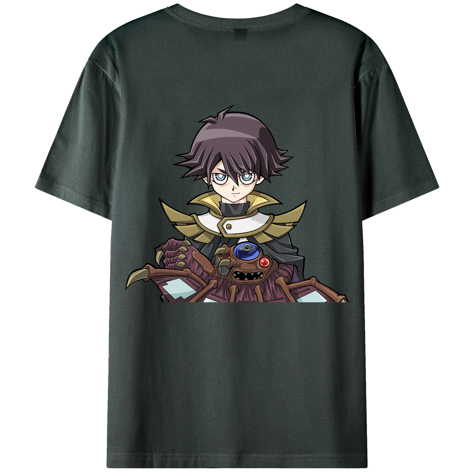（画像用） 遊☆戯☆王 Yu-Gi-Oh! 綿100％ メンズ半袖Tシャツ（バックプリント） 通気性